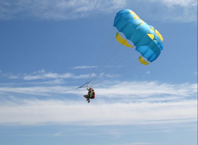 Parascending en la costa